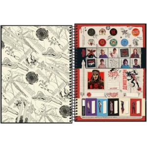 Caderno 01x1 Capa Dura Stranger Things Connect 80fls-096288-60379