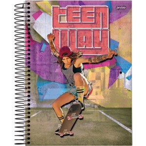 Caderno 01x1 Capa Dura Teen Way 96fls.-066400-58051