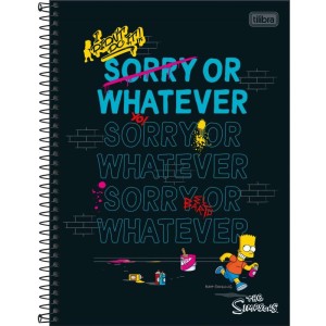 Caderno 01x1 Capa Dura The Simpsons 80fls.-093029-37891