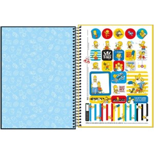 Caderno 01x1 Capa Dura The Simpsons 80fls.-093029-54783