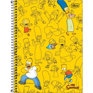 Caderno 01x1 Capa Dura The Simpsons 80fls.-093029-73526