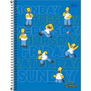 Caderno 01x1 Capa Dura The Simpsons 80fls.-093029-82192