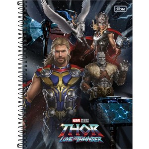 Caderno 01x1 Capa Dura Thor Amor E Trovao 80fls.-098259-27202