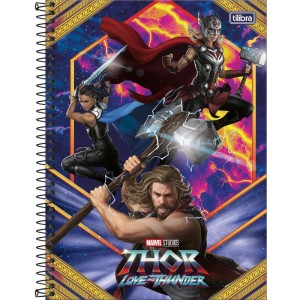 Caderno 01x1 Capa Dura Thor Amor E Trovao 80fls.-098259-40828