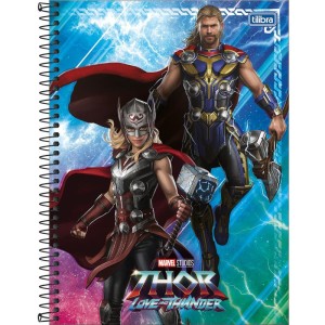 Caderno 01x1 Capa Dura Thor Amor E Trovao 80fls.-098259-54806