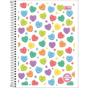 Caderno 01x1 Flexivel Pepper Feminino 80 Folhas-076137-26830