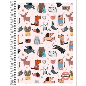 Caderno 01x1 Flexivel Pepper Feminino 80 Folhas-076137-90911