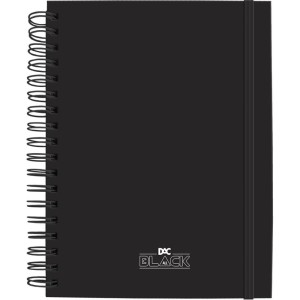 Caderno 10x1 Capa Dura All Black Smart 80f.c/elastico-096498-56713