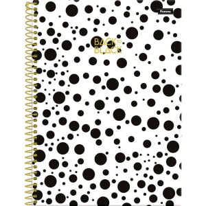 Caderno 10x1 Capa Dura Back To Black 160fls.-096255-34081