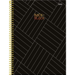 Caderno 10x1 Capa Dura Back To Black 160fls.-096255-79276