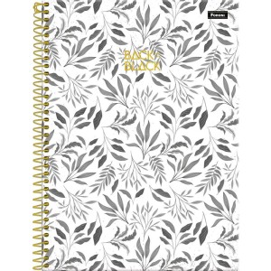 Caderno 10x1 Capa Dura Back To Black 160fls.-096255-90834