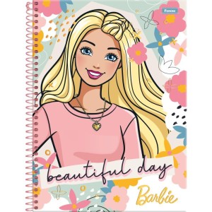 Caderno 10x1 Capa Dura Barbie 160fls.-098307-69726