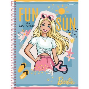 Caderno 10x1 Capa Dura Barbie 160fls.-098307-82920