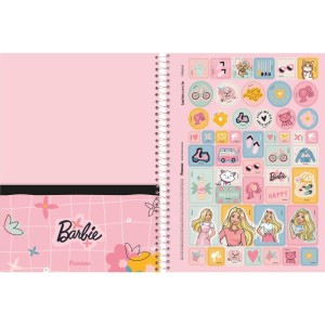 Caderno 10x1 Capa Dura Barbie 160fls.-098307-83314