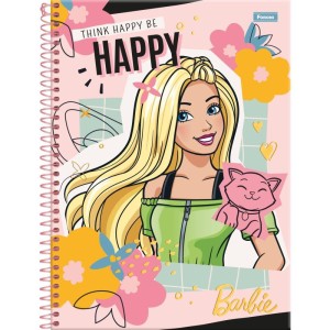 Caderno 10x1 Capa Dura Barbie 160fls.-098307-93016