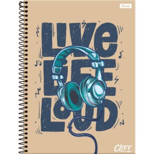 Caderno 10x1 Capa Dura Cliff Masculino 160fls.-089466-57342