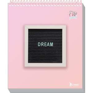 Caderno 10x1 Capa Dura Flip Pastel Fem Vertical 160f-086826-62258