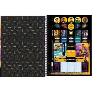 Caderno 10x1 Capa Dura Free Fire 160fls.-086993-25912