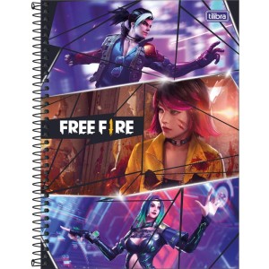 Caderno 10x1 Capa Dura Free Fire 160fls.-086993-69937