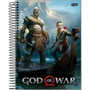 Caderno 10x1 Capa Dura God Of War Ragnarok 160 Fls.-089569-22196