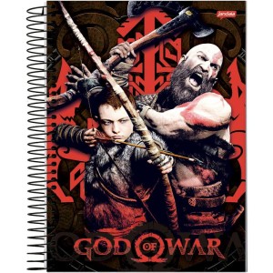 Caderno 10x1 Capa Dura God Of War Ragnarok 160 Fls.-089569-24289