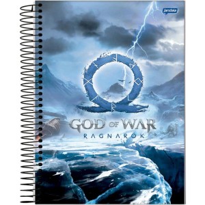 Caderno 10x1 Capa Dura God Of War Ragnarok 160 Fls.-089569-73015