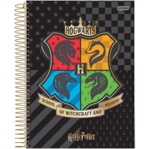 Caderno 10x1 Capa Dura Harry Potter 200fls.-066522-69879