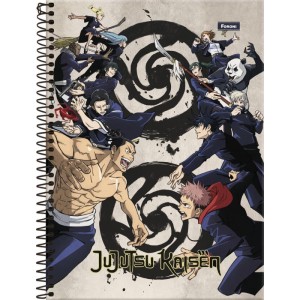 Caderno 10x1 Capa Dura Jujutsu Kaisen 160fls.-098328-45862