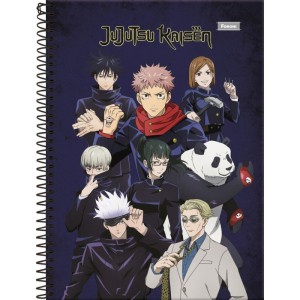 Caderno 10x1 Capa Dura Jujutsu Kaisen 160fls.-098328-52312