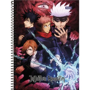 Caderno 10x1 Capa Dura Jujutsu Kaisen 160fls.-098328-92023