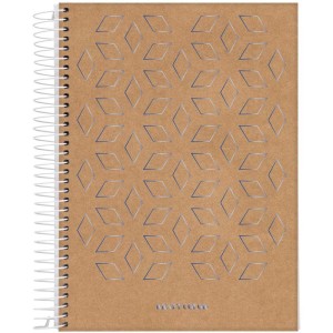 Caderno 10x1 Capa Dura Kraft Color 160fls.-090157-27433