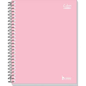 Caderno 10x1 Capa Dura Neutro Rosa 200 Folhas-100252-47013