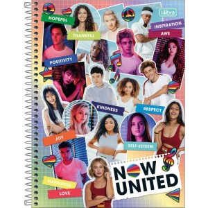 Caderno 10x1 Capa Dura Now United 160fls.-086982-13444