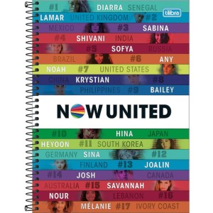 Caderno 10x1 Capa Dura Now United 160fls.-086982-47880