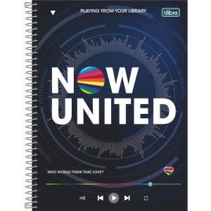 Caderno 10x1 Capa Dura Now United 160fls.-086982-66641