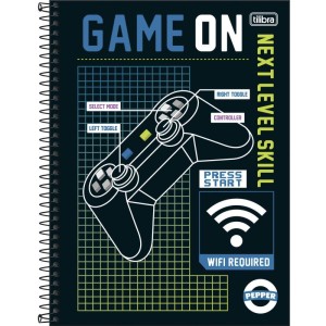 Caderno 10x1 Capa Dura Pepper Masculino 160fls.-066300-24069