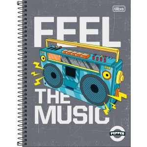 Caderno 10x1 Capa Dura Pepper Masculino 160fls.-066300-55885