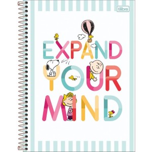 Caderno 10x1 Capa Dura Snoopy Connect 160fls.-081240-15502