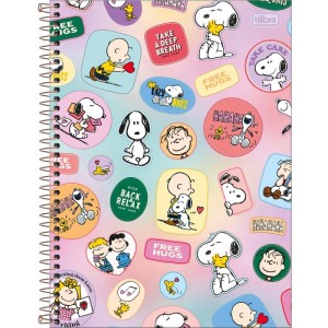 Caderno 10x1 Capa Dura Snoopy Connect 160fls.-081240-49995