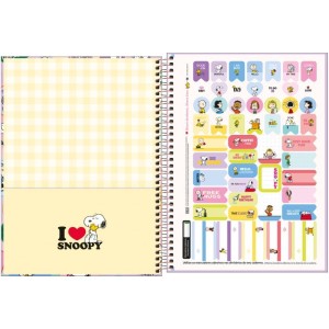 Caderno 10x1 Capa Dura Snoopy Connect 160fls.-081240-58267