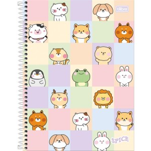 Caderno 10x1 Capa Dura Spice Feminino 160 Folhas-104373-36728