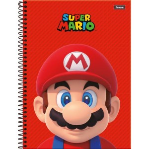 Caderno 10x1 Capa Dura Super Mario Bros 160fls.-098361-42890