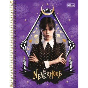 Caderno 10x1 Capa Dura Wandinha 160fls.-103494-16770