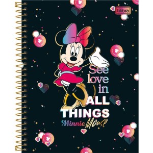 Caderno 10x1 Cp.dura Colegial Minnie 160fls.-066212-11619