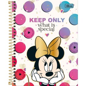 Caderno 10x1 Cp.dura Colegial Minnie 160fls.-066212-62360