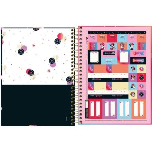 Caderno 10x1 Cp.dura Colegial Minnie 160fls.-066212-68661