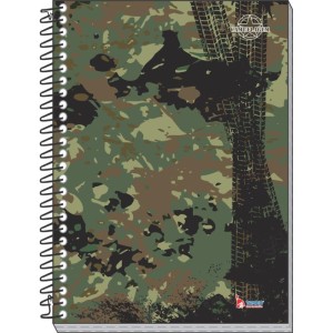 Caderno 15x1 Capa Dura Camuflagem 240 Folhas-086816-21616