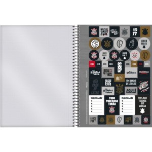 Caderno 15x1 Capa Dura Corinthians 240fls.-098321-29444