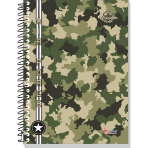 Caderno 20x1 Capa Dura Camuflagem 320 Folhas-086815-41917