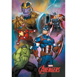 Caderno Brochura 1/4 Capa Dura Avengers 80fls.-081253-34383